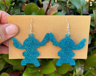 Stitch Inspired Dangle Earrings