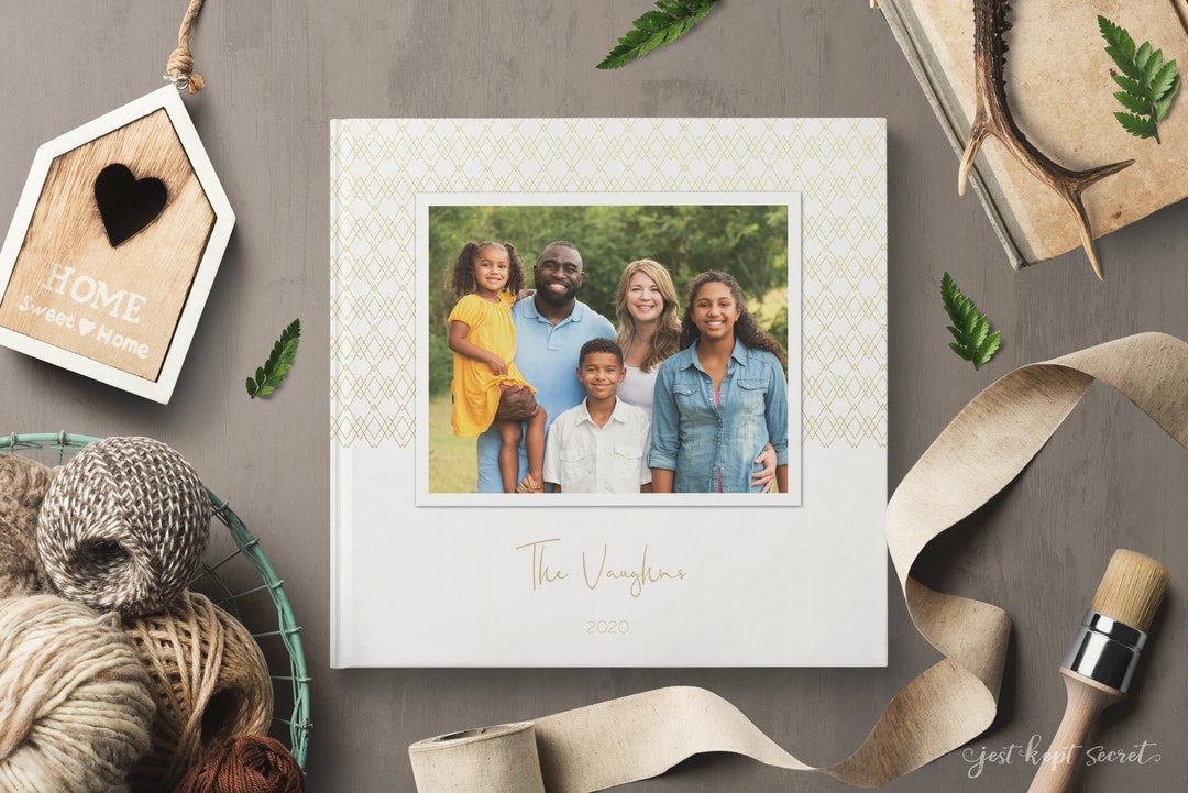 Art Deco 12x12 Family Yearbook Photobook Album Template Etsy