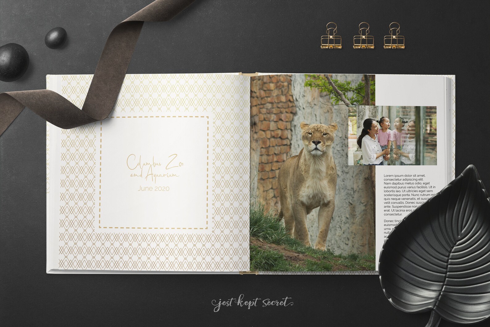 Art Deco 12x12 Family Yearbook Photobook Album Template Etsy