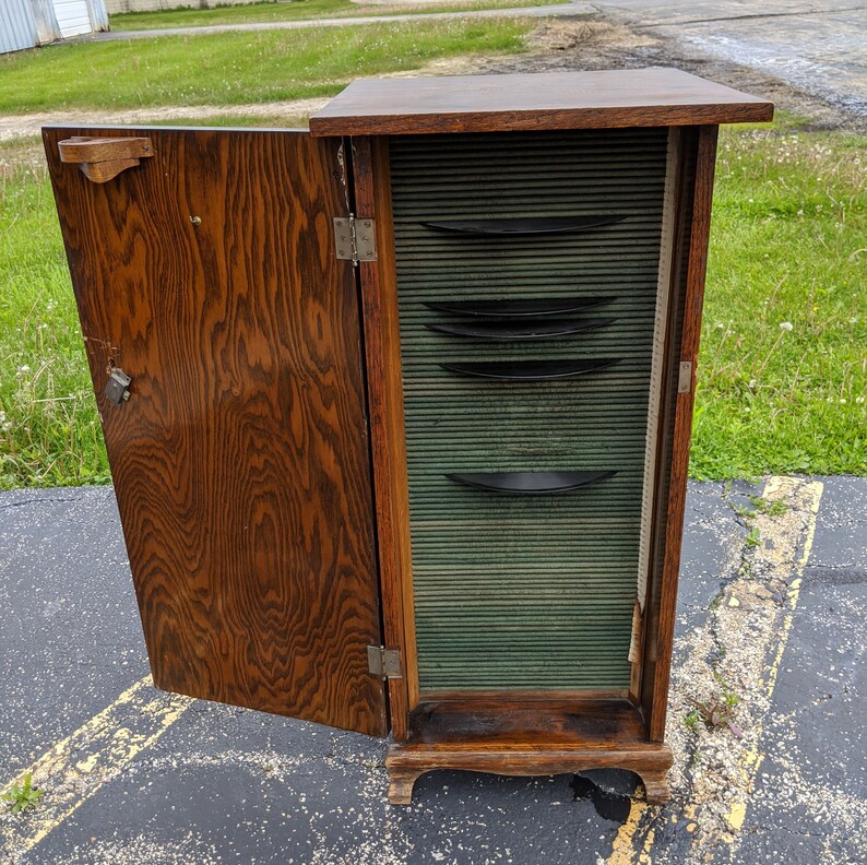 Wooden Record Album w/Vintage Records The Music Etsy