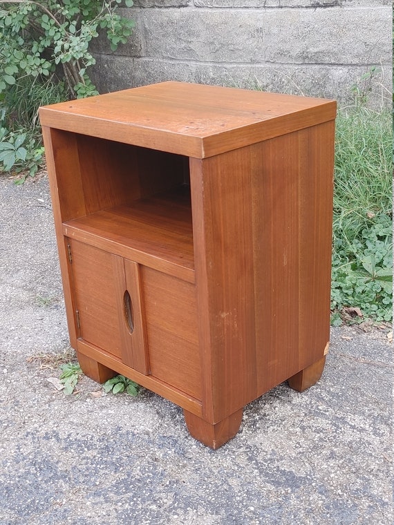 Vintage teak nightstands online