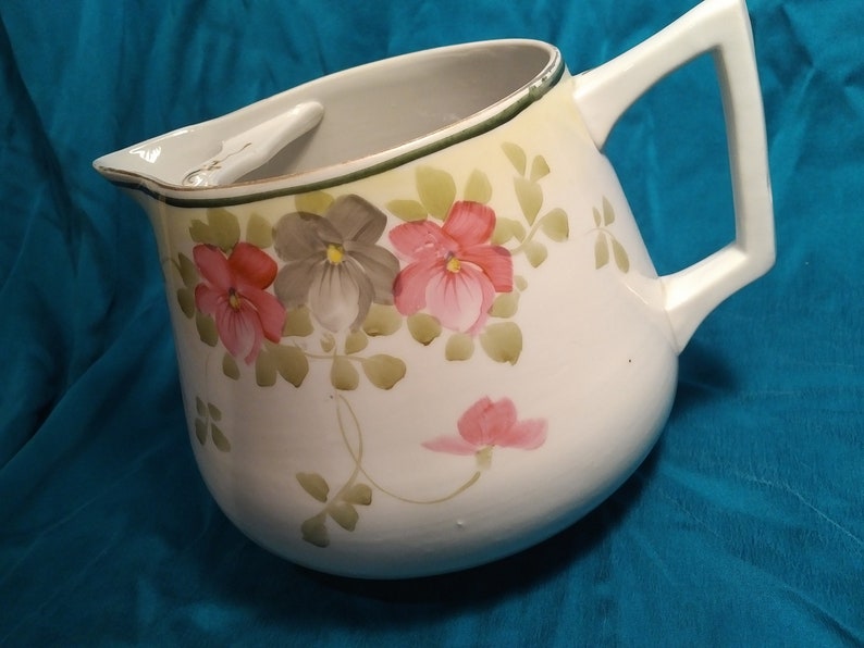 Teoh China Porcelain Water Pitcher Hand Painted Nippon Etsy Denmark