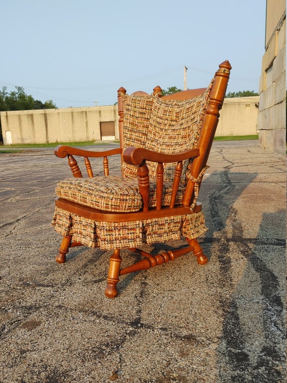 Tell City Chair Co. Maple Rocking Chair Sturdy Colonial | Etsy