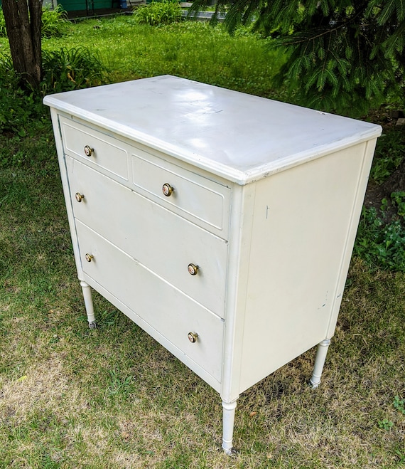 Vintage Simmons Metal Three Drawer Dresser on Wooden Casters Hospital Dresser Hotel Dresser Chippy Farmhouse Grandma Etsy UK