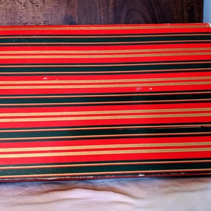 Caja de regalo de Navidad vintage, caja de ropa