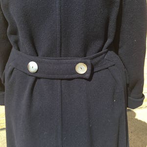 Navy Blue Wool and Camel Hair Coat Cosmopolitan Juniors - Etsy