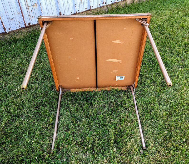 Samsonite Square Folding Table and Chairs Vintage Card Table Etsy