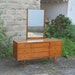 Harmony House Triple Dresser w/Mirror ~ Mid-Century Modern 9 Drawer Dresser ~ Walnut w/Laminate Top ~ Round Tapered Legs 