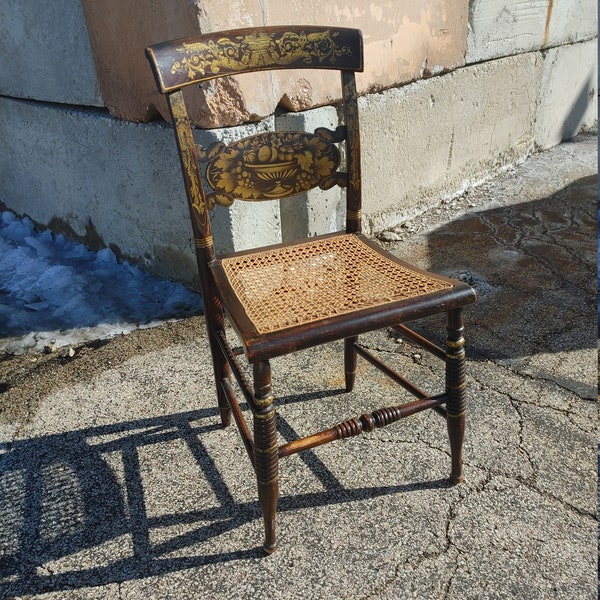 Black Cane Chair Etsy