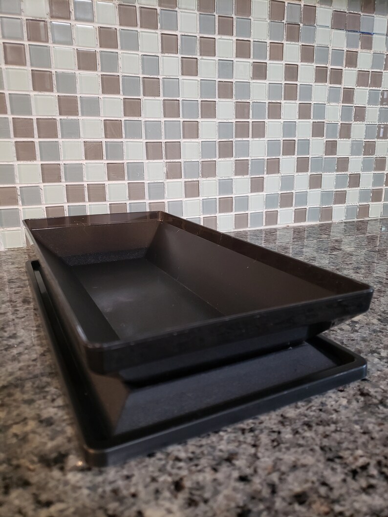 Tupperware Get Together Rectangle Server Midnight Black Etsy