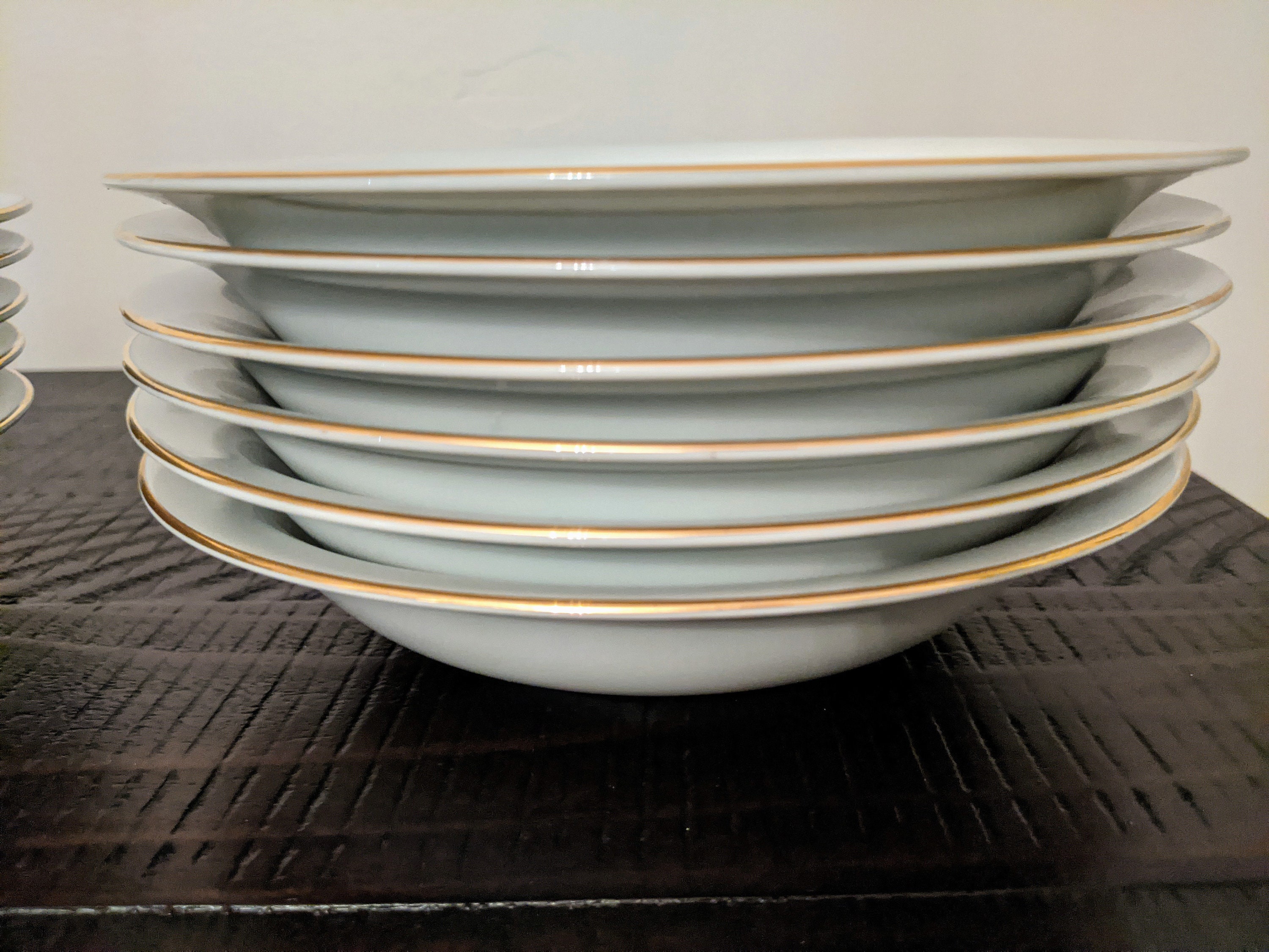 Noritake China Edgemont 5216 Coupe Soup Bowls ~ Dogwood Pattern