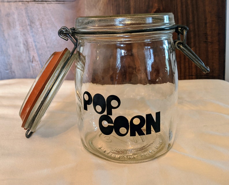 Wheaton Popcorn Bowls With Kernel Jar 6 Piece Set Popcorn Etsy