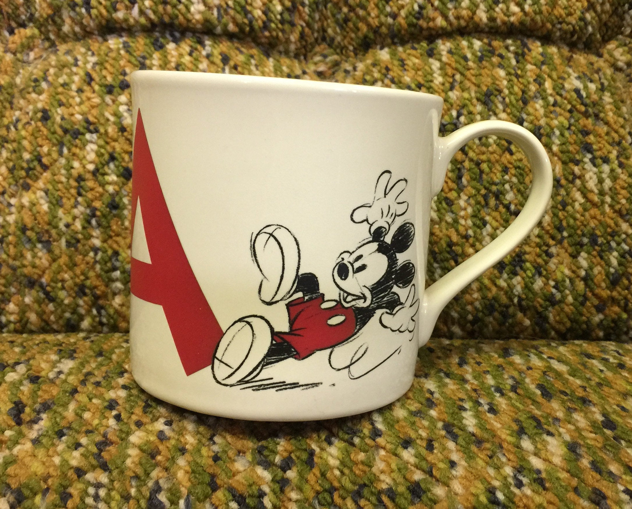 Mickey Mouse Alphabet Letter a Mug Walt Disney World Souvenir