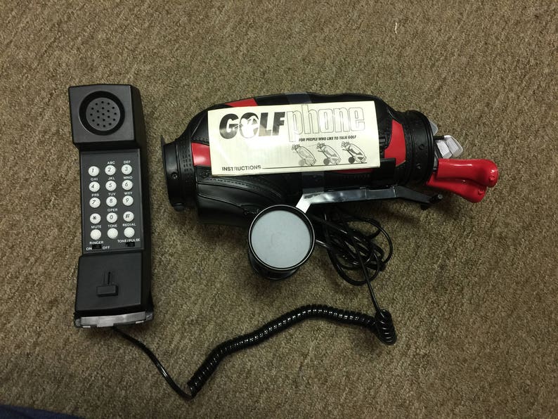 Golf Bag Phone by Bondwell Industrial Co Vintage Etsy