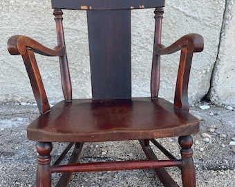 Vintage Wooden Child’s Rocking Chair