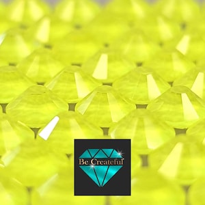 FLATBACK Neon Yellow Rhinestones