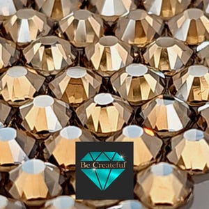 Multi-Size Champagne Flatback Rhinestones
