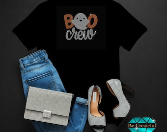 Boo Crew Rhinestone Transfer