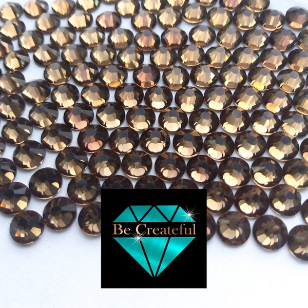 FLATBACK Smoked Topaz Rhinestones