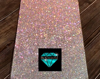 Adhesive Crystal AB Glass Rhinestone Sheets
