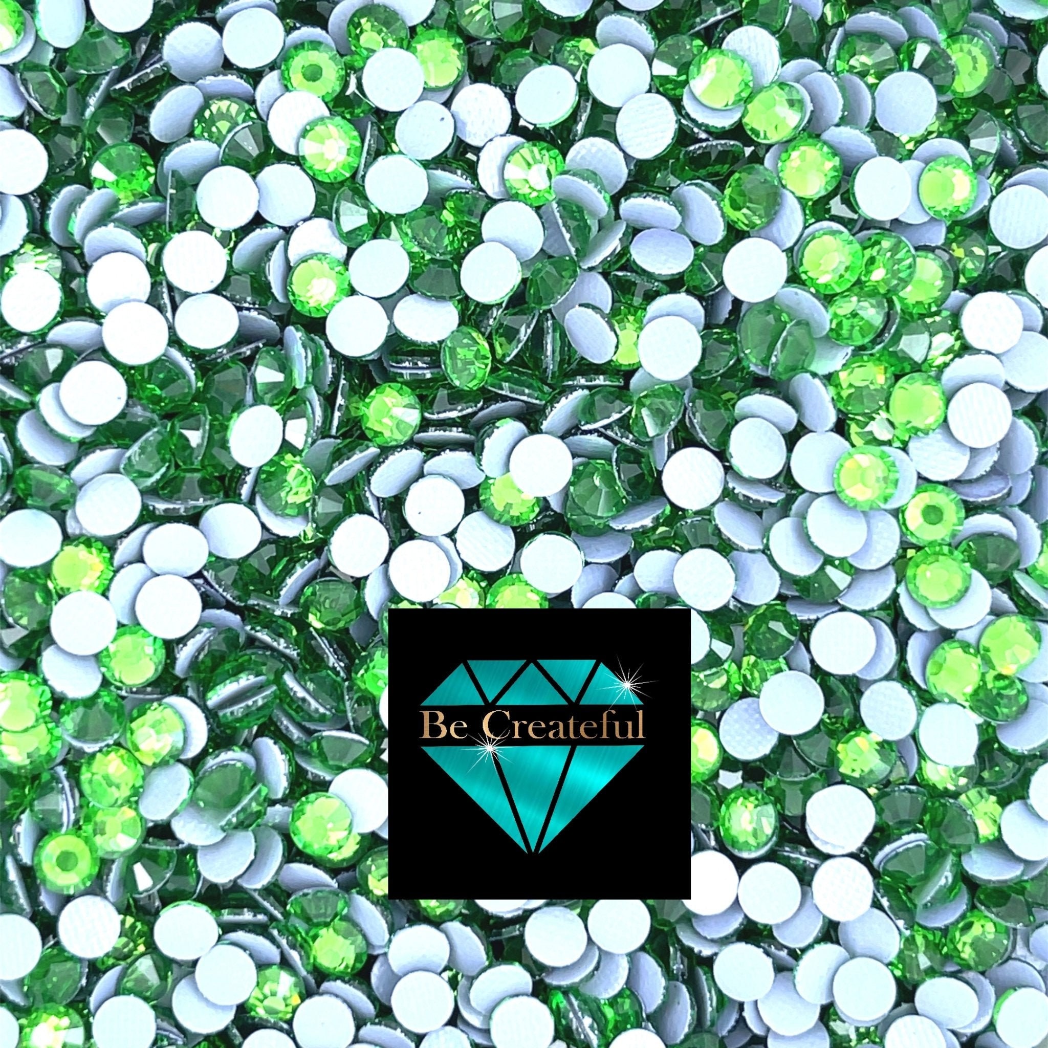 LUXE® CHAMELEON Emerald Green Hotfix Glass Rhinestones - 5 star review in  2023