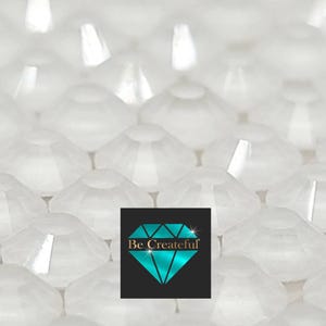 FLATBACK Neon White Rhinestones