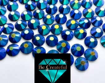Flawless Siam AB Rhinestones - Flat back, non-hot fix quality rhinestones in various sizes main image 1