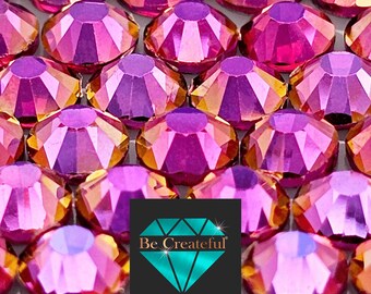 Flatback Mirage Fuchsia Rhinestones