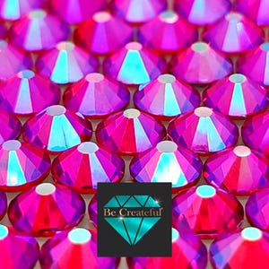 FLATBACK Light Siam AB Rhinestones