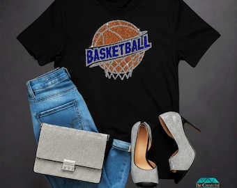 Basketball Rhinestone Transfer