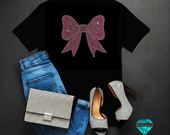 5.3 Inch Rhinestone Bow Transfer