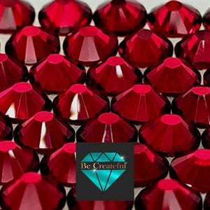 FLATBACK Dark Siam Red Rhinestones