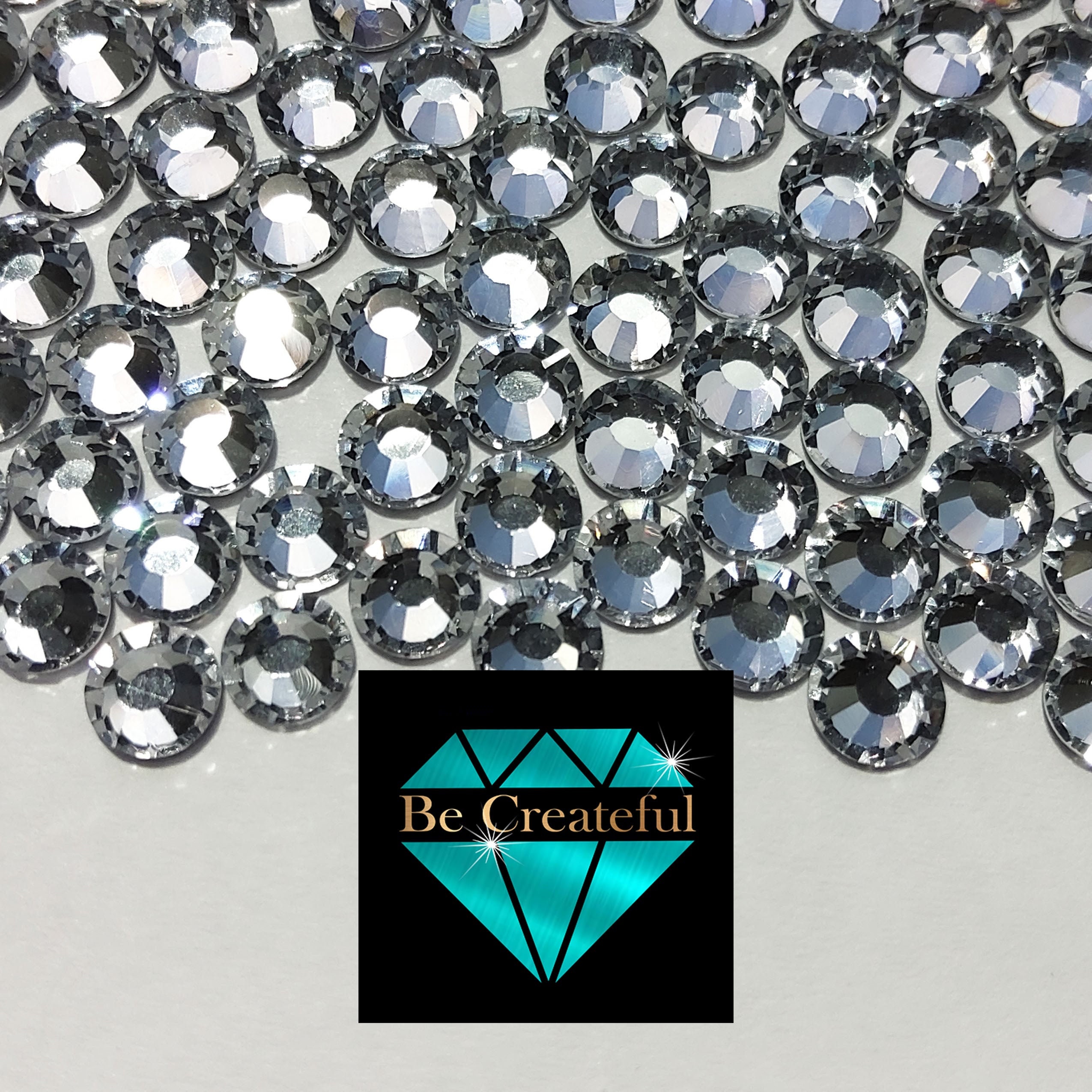 Grey 6ss silver pp hotfix rhinesstone, For Garments, 500 Grams at