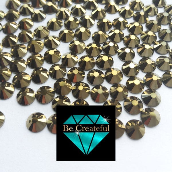 FLATBACK Aurum GOLD Rhinestones