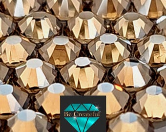 FLATBACK Champagne Rhinestones