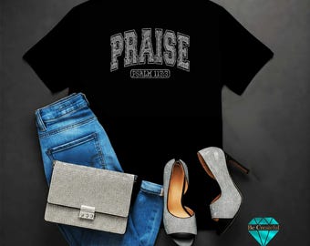 Praise Psalm 113.3 Rhinestone Transfer