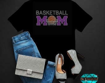 Basketball Mom Rhinestone Transfer