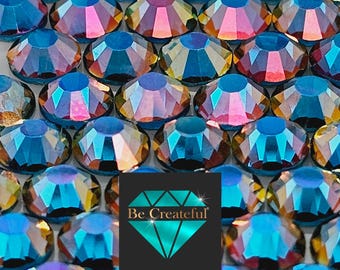 Flatback Mirage Blue Zircon Rhinestones