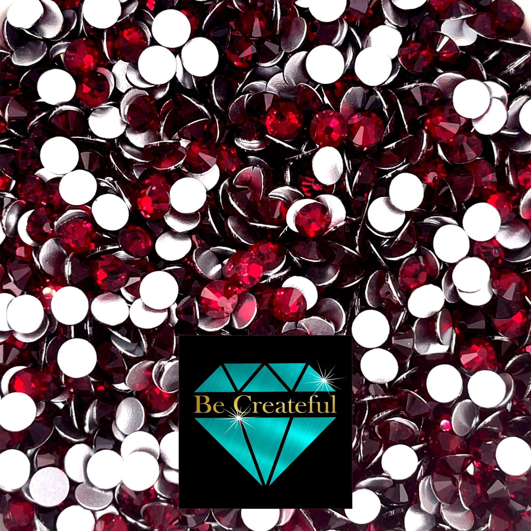 Red Rhinestone FLATBACK Dark Siam Red Rhinestones - Etsy