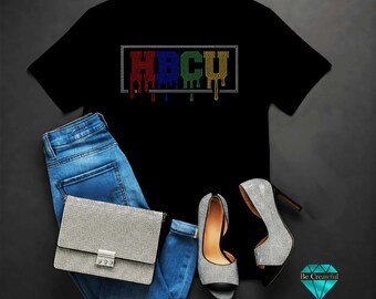 HBCU Drip Rhinestone Transfer