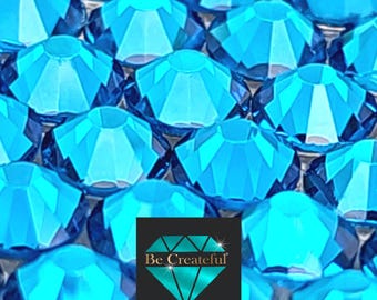 Capri Blue LUXE® HOTFIX Rhinestones