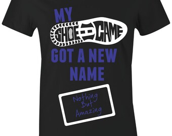 /"MY SHOE GAME/" Women//Juniors T-Shirt to Match Air Retro 11 /"SPACE JAM/" 2016