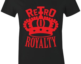 Retro Royalty - Juniors/Women's T-Shirt to Match Jordan 4 "RED THUNDER"