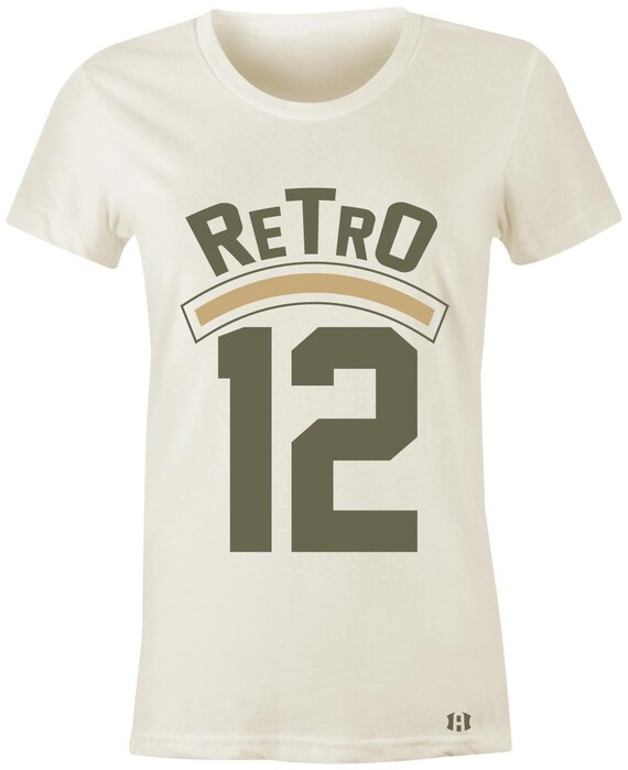 retro 12 olive shirt