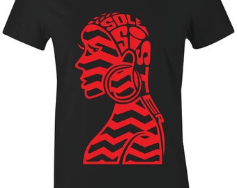 Sole Sister 2 "Power" Juniors/Women's T-Shirt to Match Jordan 4 "RED THUNDER"