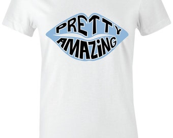 Pretty Amazing - Juniors/Women's T-Shirt to Match Jordan 1 "UNC" University Blue 2021