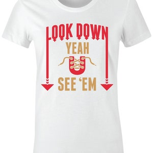 Look Down - Juniors/Women T-Shirt to Match Jordan 12 &quot;FIBA&quot;