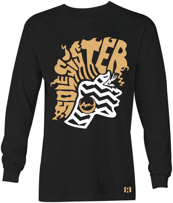 black and gold jordan shirt