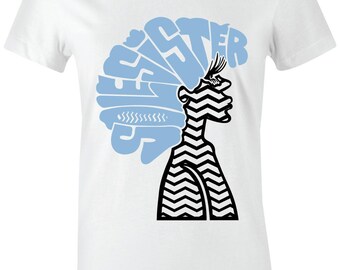 Sole Sister 1 "Revolution" Juniors/Women's T-Shirt to Match Jordan 1 "UNC" University Blue 2021