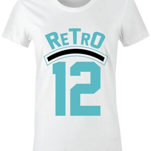 jordan 12 light aqua shirt